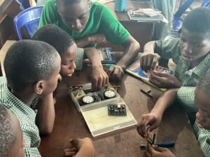 Kids experimenting