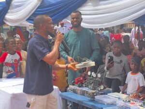 Edufun Technik team displaying robots in a Book Fair